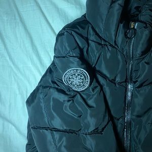 black madden girl puffer jacket with hood
